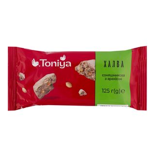 Халва фас. TONIYA з арахісом/ 125г 100г.