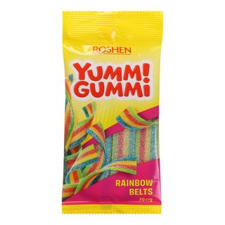Желейні цукерки ROSHEN Yummi Gummi Sour Belts / 70г АКЦІЯ