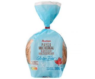 Pan Payes Fresco Multicereales Sin Gluten Auchan 300 G