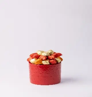 Cache-pot en céramique rouge 400g