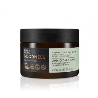 Baylis & Harding Oud Cedar Amber Salt Scrub, 450g