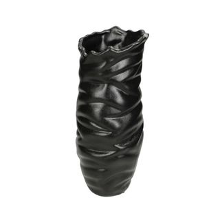 Black Ceramic Vase, 12x12x30cm