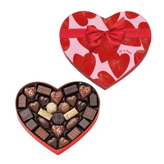 Petite boite coeur rose ou blanche chocolats Saint-Valentin - Rose