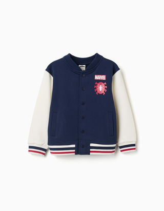 Casaco bomber cardado com estampados Spider-Man para menino, multicolor