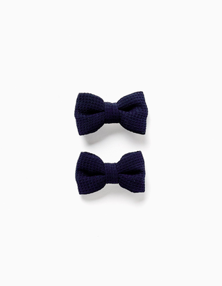Pack de 2 ganchos de cabelo com laço para bebé e menina