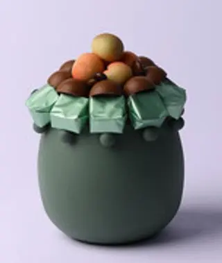 Vase design vert TPM -200g