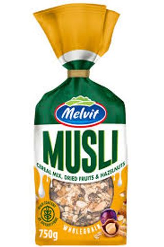 Muesli aux fruits secs et aux noisettes 750g - MELVIT