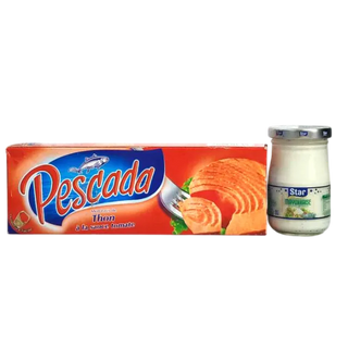 Thon à la sauce tomate 3x 80g Pesacda + Mayonnaise 90g Star