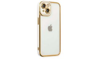 iPhone 14 Liva lense Case სილიკონის ქეისი - თეთრი