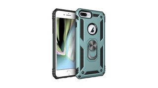 iPhone 8 Plus Sofia Ring Case სილიკონის ქეისი ბეჭდით - მწვანე