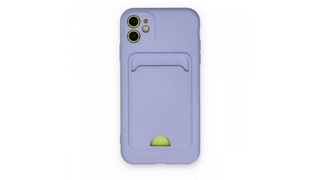 iPhone 11 Kelvin Case ბარათის ჩასადებით სილიკონის ქეისი - იასამნისფერი