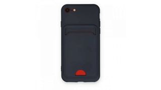 iPhone 8 Kelvin Case ბარათის ჩასადებით სილიკონის ქეისი - ლურჯი