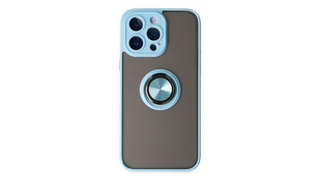 iPhone 14 Pro Montreal Ring სილიკონის ქეისი ბეჭდით - ცისფერი