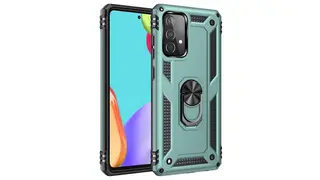 Samsung Galaxy A13 Sofia Ring Case სილიკონის ქეისი ბეჭდით - მწვანე