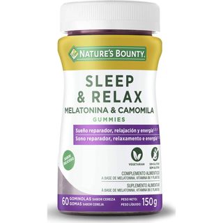 Gomas de Cereja Sleep e Relax Melatonina e Camomila Nature's Bounty Nature's Bounty (emb. 60 un)