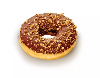 Donut cu nuci si crema de ciocolata 68g