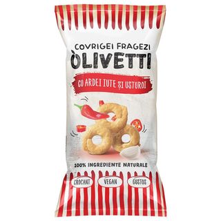 Covrigei cu ardei iute si usturoi Olivetti, 100 g