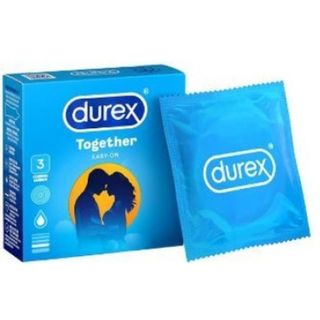 DUREX Together Blue Condoms, 3-Pack