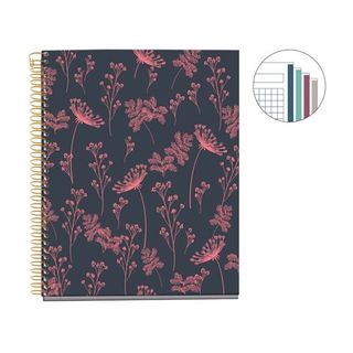 Libreta Miquelrius Hidden Forest A5 100 hojas cuadrícula Neon Naranja