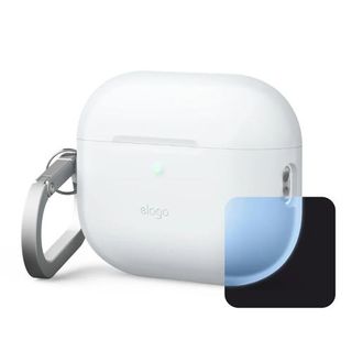 Funda de silicona con mosquetón Elago Azul Nightglow para AirPods Pro (3ª generación)