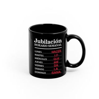 Taza Miss Miserable Jubilación Horario semanal