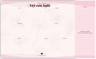 Planificador semanal de mesa Planeta gifts La Vecina Rubia