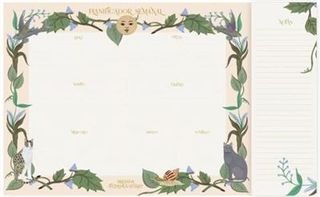 Planificador Semanal de mesa Brianda