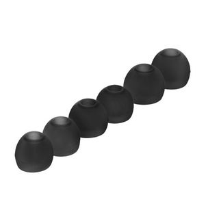 Pack de 6 Almohadillas de repuesto de silicona para auriculares Negro - Tallas S, M, L