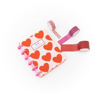 Mr Wonderful Set de libreta A6 para dejar mensajes de amor + 3 washi tapes - P.D.: Te quiero