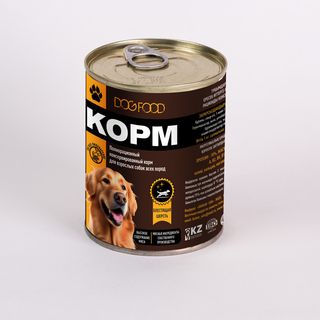 корм полноценное консервированное питание
 для собак крышка easy open. 350 г