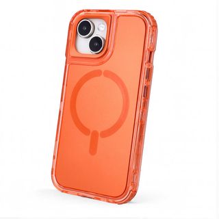 Funda Bumper 3 en 1 Naranja Compatible con Magsafe para iPhone 13