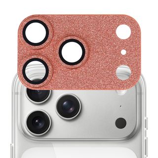 Protector de Cámara Glitter Naranja para iPhone 17 Pro Max