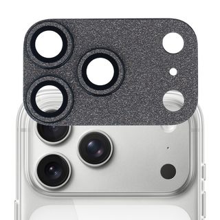 Protector de Cámara Glitter Negro para iPhone 17 Pro Max