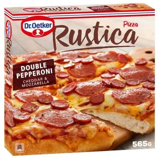 Dr. Oetker Rustica Pizza Double Pepperoni Dr. Oetker 565g
