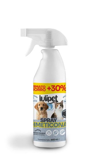 Spray Antiparasitario Dimeticona Mascotas Lulipet Botella 650ml