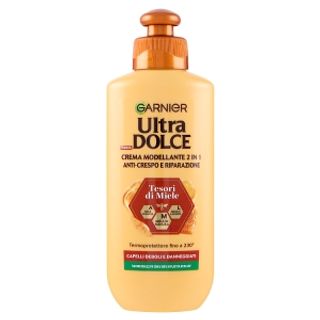 Garnier Ultra Dolce Tesori di Miele Crema Modellante 2 in 1 AntiCrespo e Riparazione 200 ml