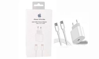 iPhone 15 Pro Max 35W USB-C power Adapter USB-C to C cable ადაპტერი + კაბელი