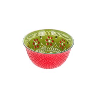 Ciotola in ceramica Kaori 11,5x5,5 cm - verde rosso