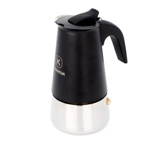 Caffettiera induzione 4 tazze - nero