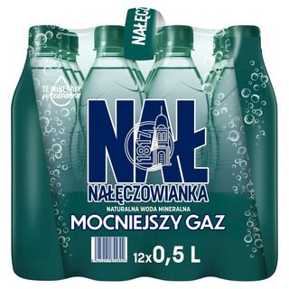 Nałęczowianka - Woda gazowana Mocniejszy Gaz - 12 x 0,5 l