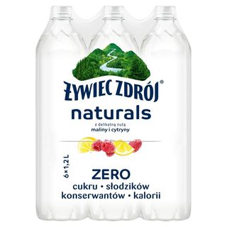 Żywiec Zdrój - Woda niegazowana smakowa Naturals Malina i Cytryna - 6 x 1,2 l