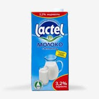 Lactel, Молоко Lactel 1Л Ультрапастеризованное 3,2% Тва, шт, ШК: 4870055002696