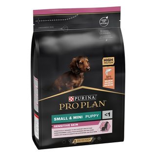 Pro Plan Puppy Small & Mini OptiDerma Salmão ração - 3KG