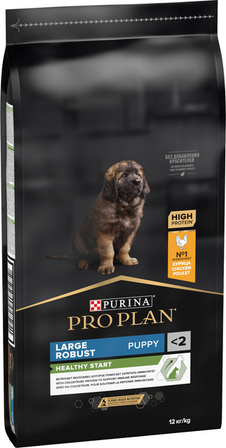Pro Plan Puppy Large Robust Healthy Start Frango e Arroz ração - 12KG
