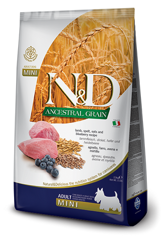 "N&D AG Lamb&Bleuberry Mini 800g"