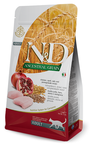 "N&D AG Cat Chicken&Pom. 1,5kg"