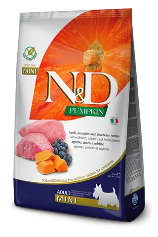 "N&D Pumpkin Lamb&Blueberry Mini 2,5kg"