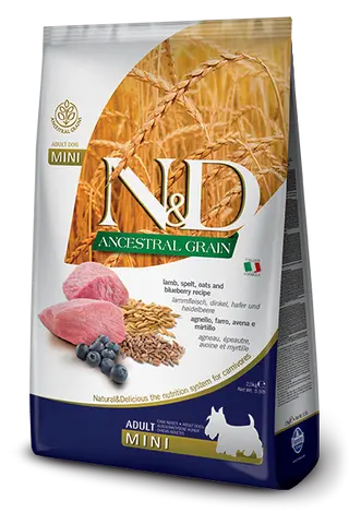 "N&D AG Lamb&Blueberry Mini 2,5kg"