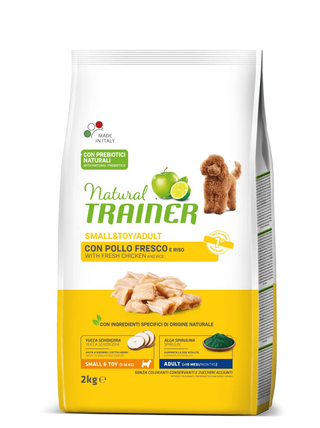2 KG Natural Trainer Adult Small&Toy Pollo pienso para perros