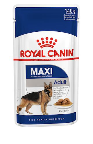 0.14 KG Royal Canin Maxi Adult Carne sobre en salsa para perros